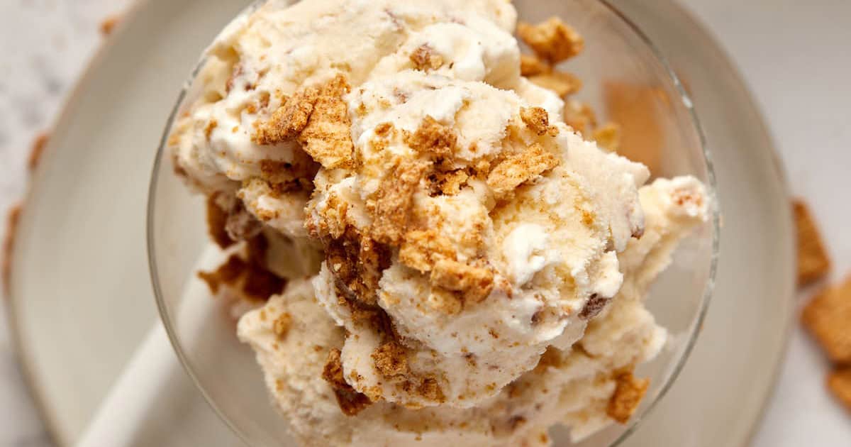 Homemade Cinnamon Toast Crunch Ice Cream: Relive Childhood with Cereal Milk Flavor